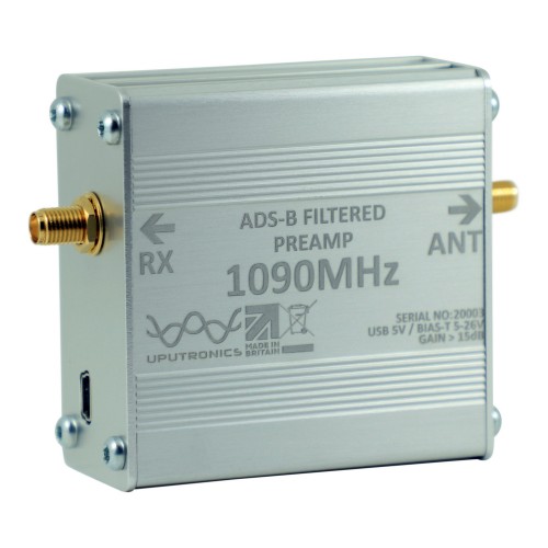 Filtered ADS-B Ultra Low Noise Pre-Amplifier LNA 1090 MHz  *15 dB* Gain 15dB